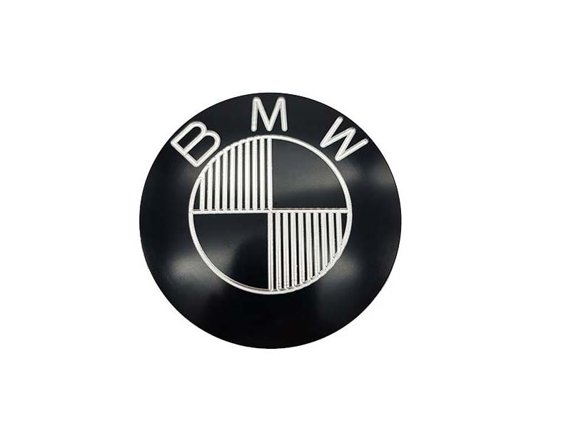 Badge réservoir BMW en alu noir 70mm | Modification Motorcycles