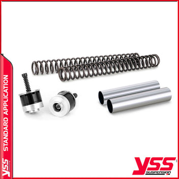 Kit YSS de mise à niveau de Fourche avant RE Bullet 500. Blackpines.fr
