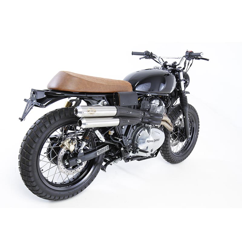 Kit scrambler Hedgehog Royal Enfield Interceptor ligne haute. Blackpines.fr