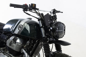 Kit Scrambler Hedgehog Motorcycles pour Royal Enfield Interceptor. Blackpines.fr