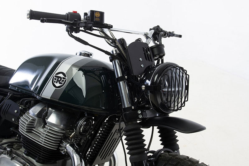 Kit Scrambler Hedgehog Motorcycles pour Royal Enfield Interceptor. Blackpines.fr