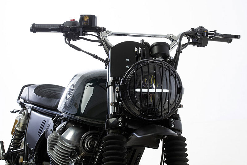 Kit Scrambler Hedgehog Motorcycles pour Royal Enfield Interceptor. Blackpines.fr