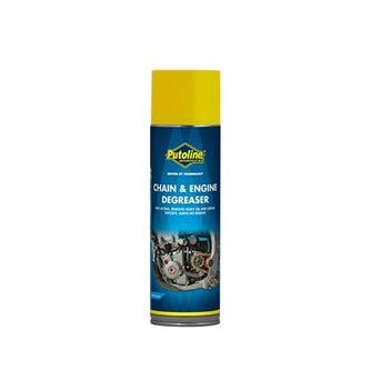Nettoyant aerosol pour chaine et moteur moto Putoline. Blackpines.fr