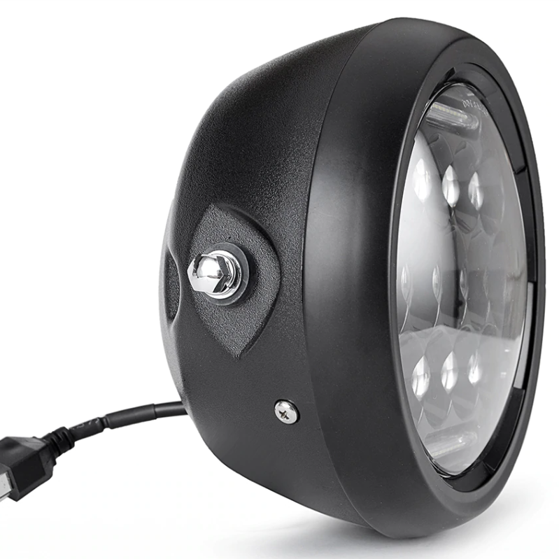 Phare led moto 7" universel  blackpines.fr  blackpines.fr