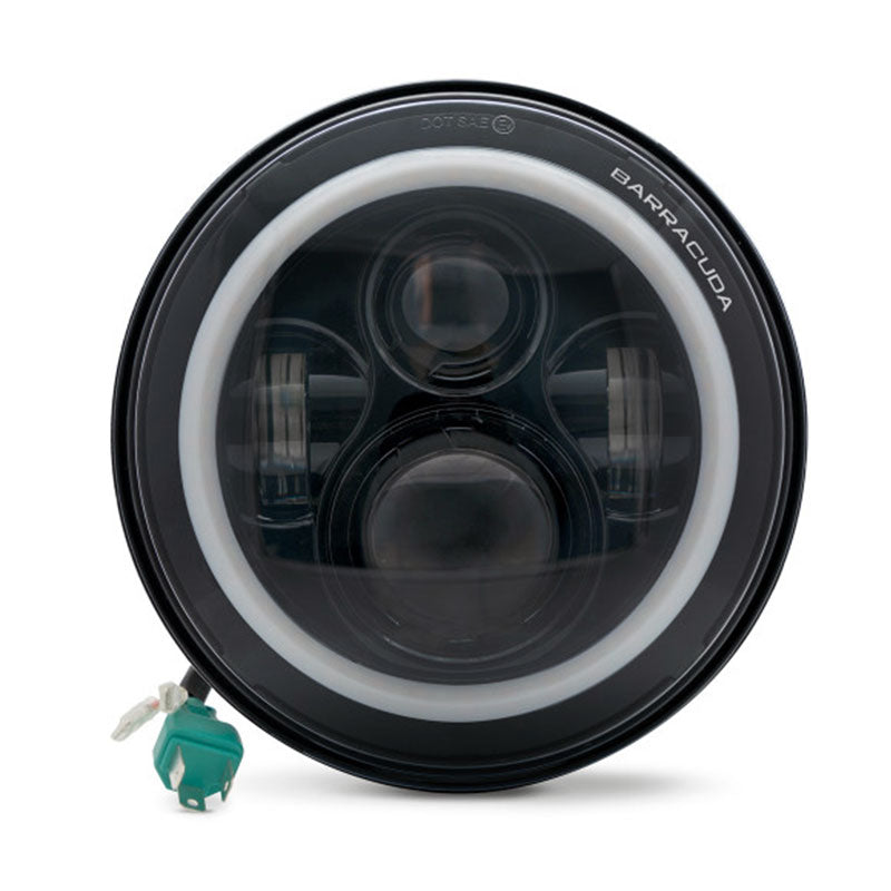 Phare LED DRAGON LIGHT 7 pouces Barracuda. Black