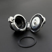Bouchon type Monza pour Harley Davidson Sportster NOIR ou CHROME-blackpines.fr