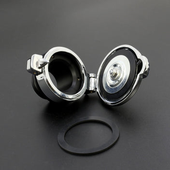 Bouchon type Monza pour Harley Davidson Sportster NOIR ou CHROME-blackpines.fr