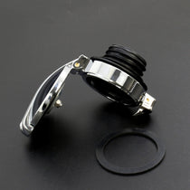 Bouchon type Monza pour Harley Davidson Sportster NOIR ou CHROME-blackpines.fr