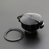 Bouchon type Monza pour Harley Davidson Sportster NOIR ou CHROME-blackpines.fr