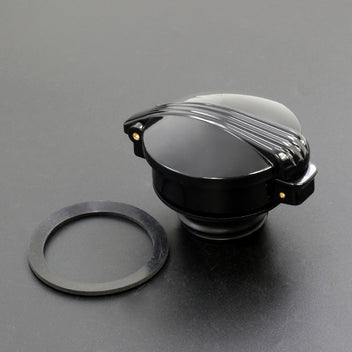 Bouchon type Monza pour Harley Davidson Sportster NOIR ou CHROME-blackpines.fr