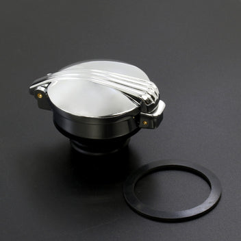 Bouchon type Monza pour Harley Davidson Sportster NOIR ou CHROME-blackpines.fr