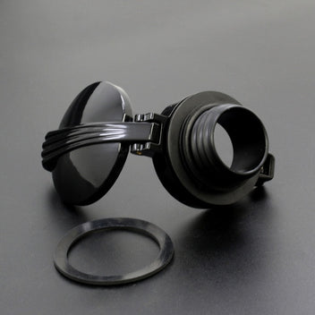 Bouchon type Monza pour Harley Davidson Sportster NOIR ou CHROME-blackpines.fr