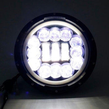 Optique multi-LED moto 7" feu diurne halo-optique led moto 7"-blackpines.fr