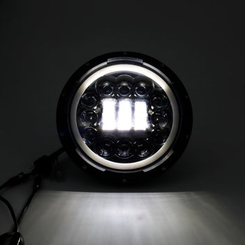 Optique multi-LED moto 7" feu diurne halo-optique led moto 7"-blackpines.fr