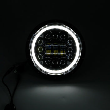 Optique multi-LED moto 7" feu diurne halo-optique led moto 7"-blackpines.fr