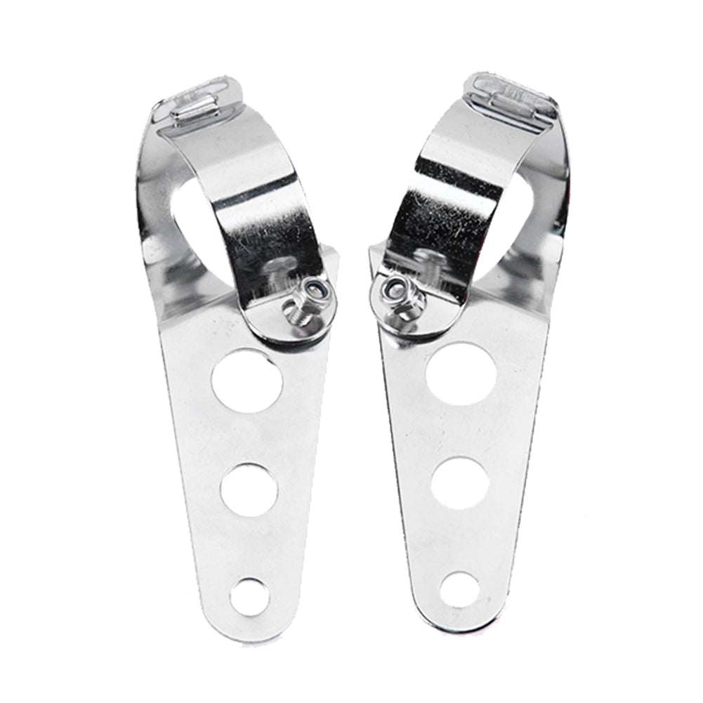 Pattes de fixation phare avant CHROME-blackpines.fr