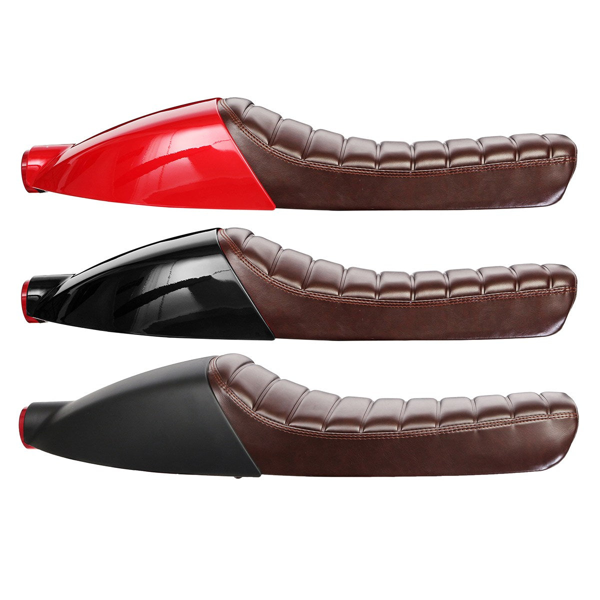 Kit selle + coque CAFE RACER avec feu à LED-blackpines.fr
