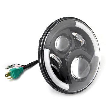 Optique phare à LED 7' avec feu diurne et clignotants-blackpines.fr