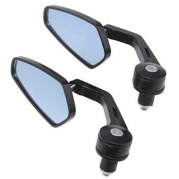 Paire de rétroviseur Bout de guidon 22mm NOIR-blackpines.fr