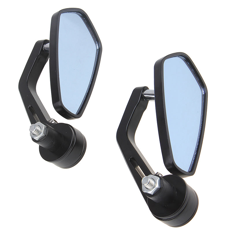 Paire de rétroviseur Bout de guidon 22mm NOIR-blackpines.fr