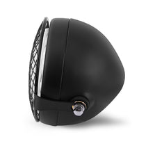 Kit Phare avant LED Scrambler CAFE RACER avec grille et pattes de fixation-blackpines.fr