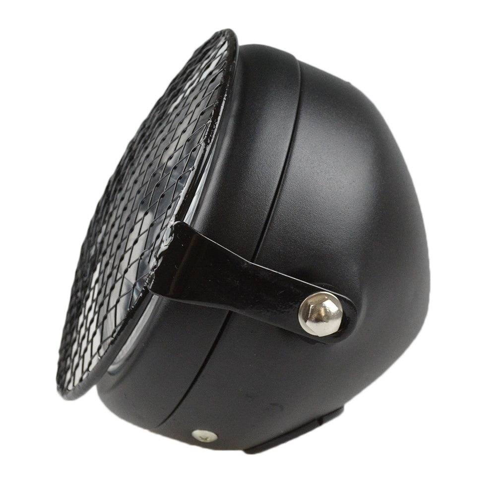 Phare avant LED CAFE RACER avec grille-blackpines.fr