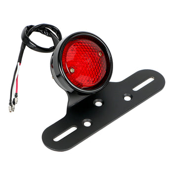 Feu arrière moto Café racer LED avec support de plaque-blackpines.fr