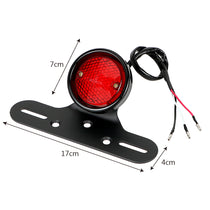 Feu arrière moto Café racer LED avec support de plaque-blackpines.fr