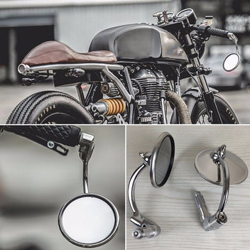 Rétroviseur bout de guidon Vintage chrome-blackpines.fr