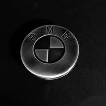 Badge Ex-Motorcycle diamant brosse pour carter distribution BMW RnineT. Blackpines.fr
