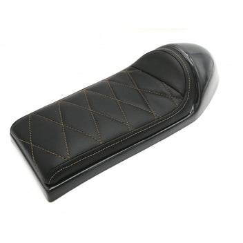 Selle coque Cafe racer C.Racer noire couture marron  blackpines.fr