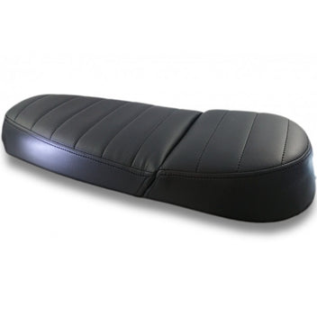 Selle café racer noire C-RACER avec dosseret amovible-blackpines.fr