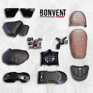 Kit super scrambler lite Bonvent Motorbikes pour Royal Enfield 650. Blackpines.fr
