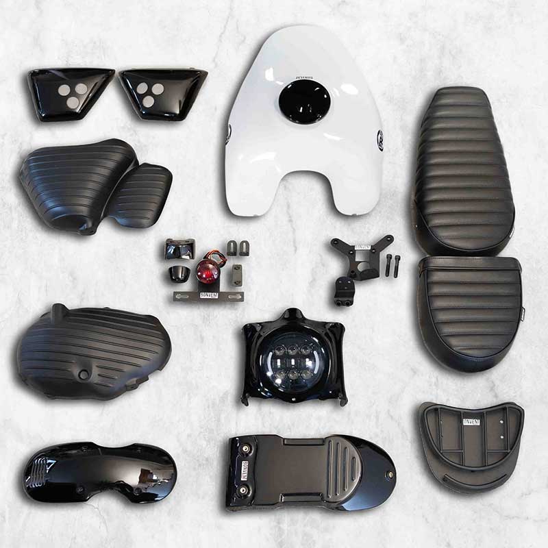 Kit Super Scrambler blanc Bonvent pour Interceptor. Blackpines.fr