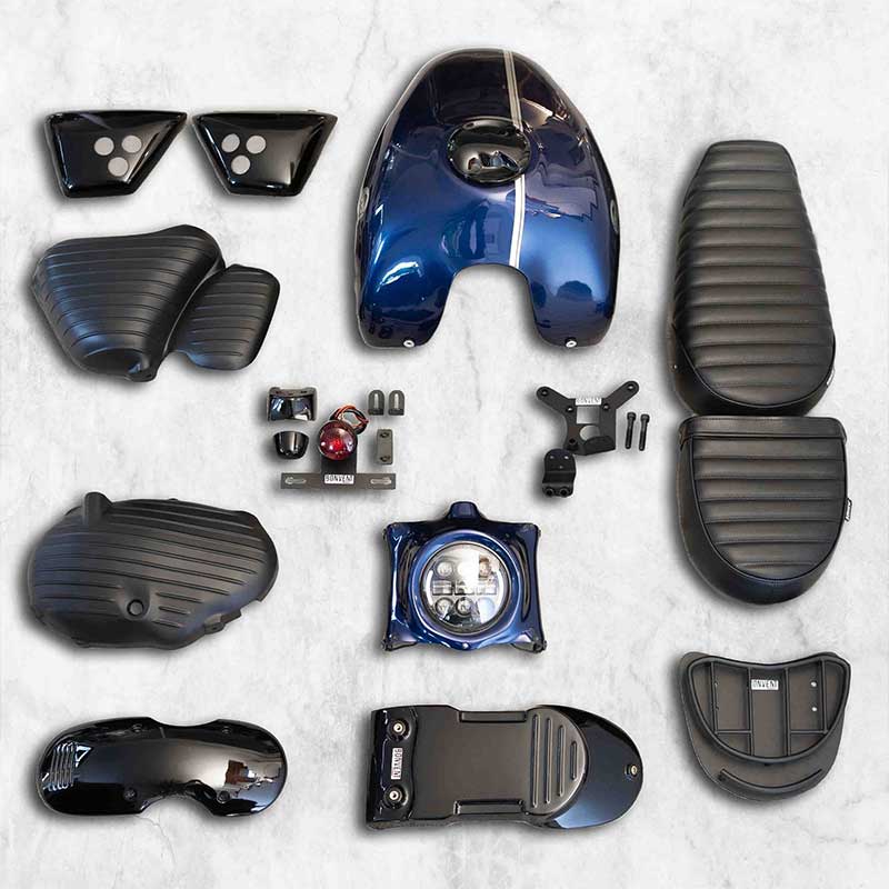 Kit Super Scrambler bleu Bonvent pour Interceptor. Blackpines.fr