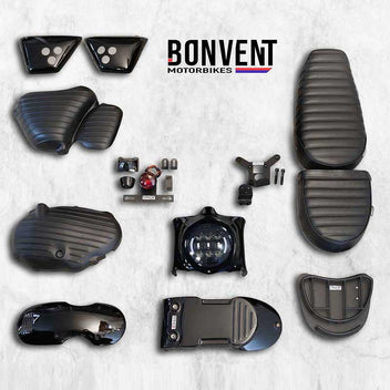 Kit super scrambler lite Bonvent Motorbikes pour Royal Enfield 650. Blackpines.fr