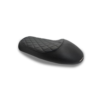 Selle caf&eacute; racer noire Barracuda  Europacc selle moto blackpines.fr