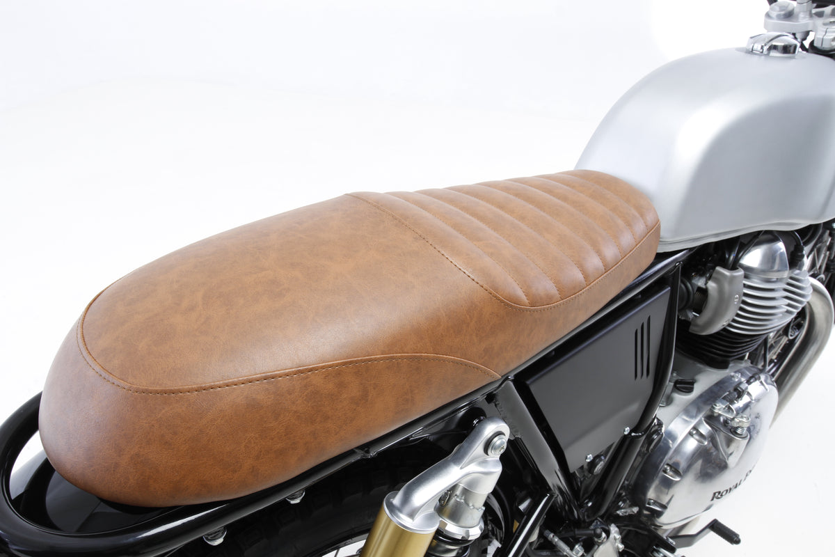 Selle cuir noir pour Royal Enfield 650 | Hedgehog Motorcycles - blackpines.fr