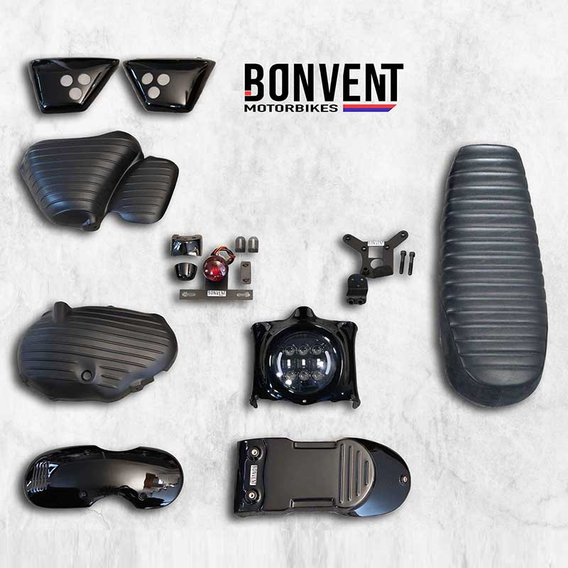 Kit super scrambler lite Bonvent Motorbikes pour Royal Enfield 650. Blackpines.fr