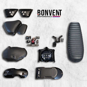 Kit super scrambler lite Bonvent Motorbikes pour Royal Enfield 650. Blackpines.fr