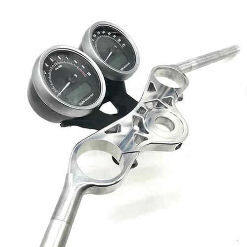 Te de fourche supérieur V2 Le Motographe pour BMW R nineT. Blackpines.fr