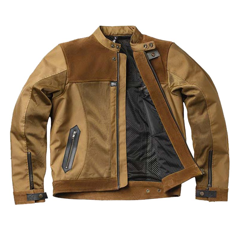 Veste moto Arizona Tan de Fuel Motorcycles. Blackpines.fr