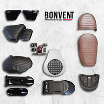 Kit scrambler vintage rallye lite Bonvent pour Royal Enfield 650. Blackpines.fr