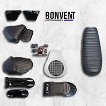 Kit scrambler vintage rallye lite Bonvent pour Royal Enfield 650. Blackpines.fr