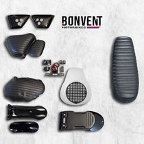 Kit scrambler vintage rallye lite Bonvent pour Royal Enfield 650. Blackpines.fr
